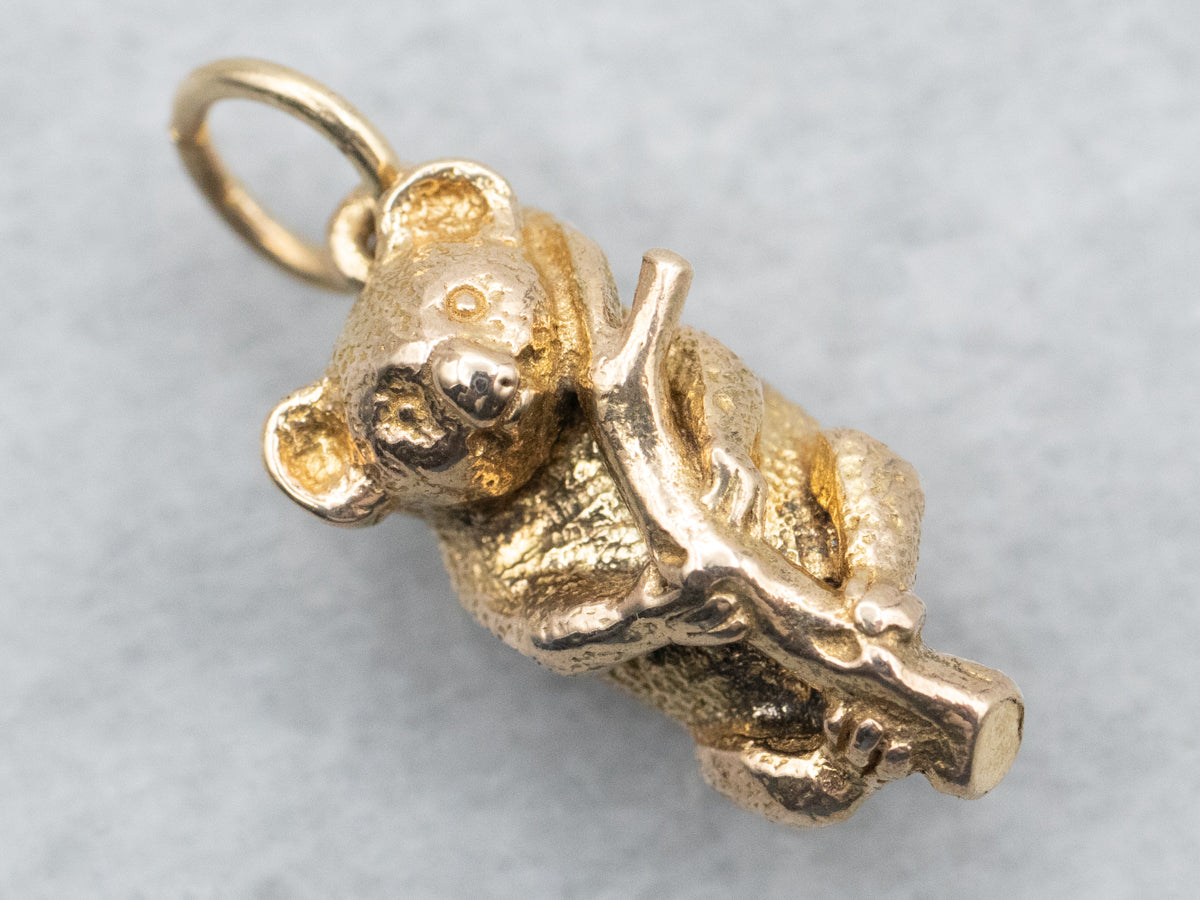 Yellow Gold Koala Charm