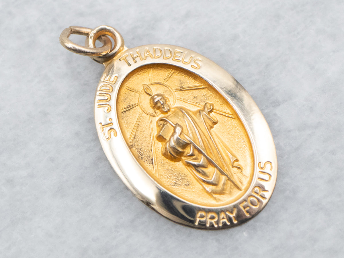 Saint Jude Religious Medal Pendant