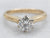 Modern Round Brilliant Diamond Solitaire Engagement Ring