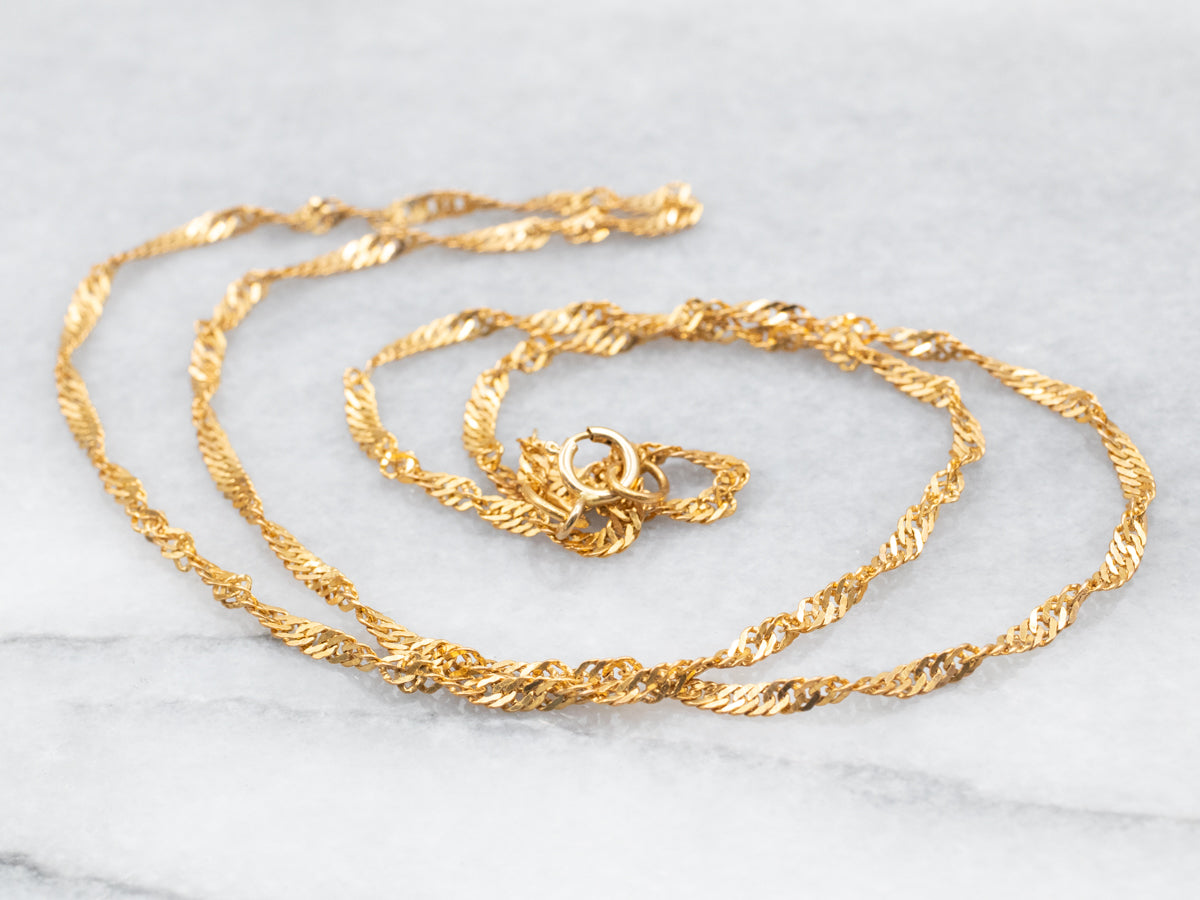 18k gold online singapore chain