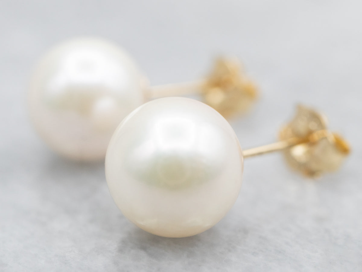 Saltwater Pearl Stud Earrings