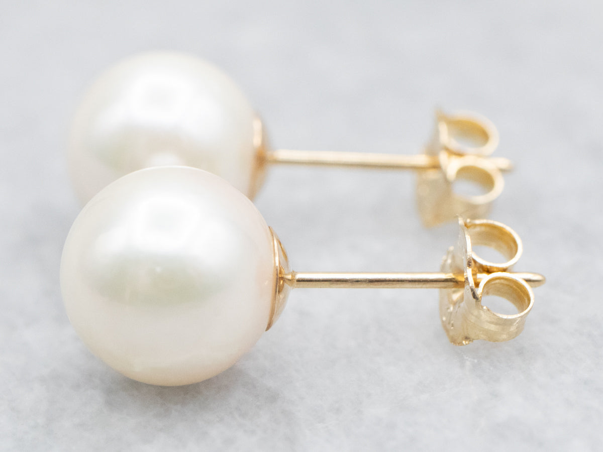 Saltwater Pearl Stud Earrings