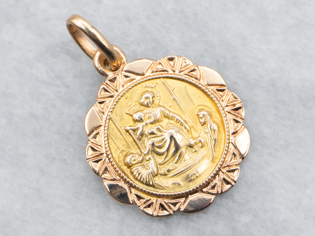 Religious Medal Pendant