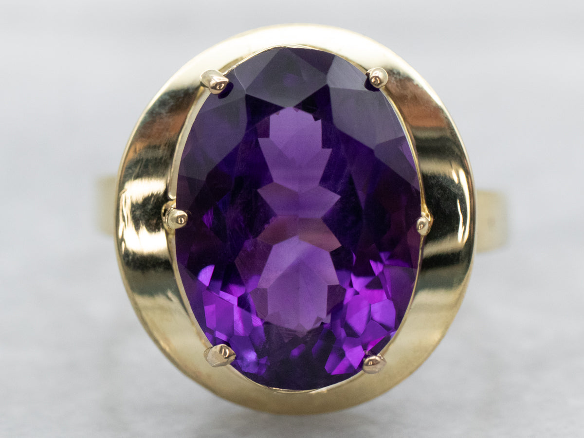 Vintage Amethyst Cocktail Ring