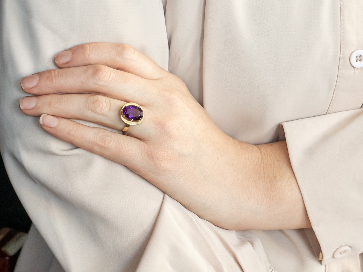 Vintage Amethyst Cocktail Ring