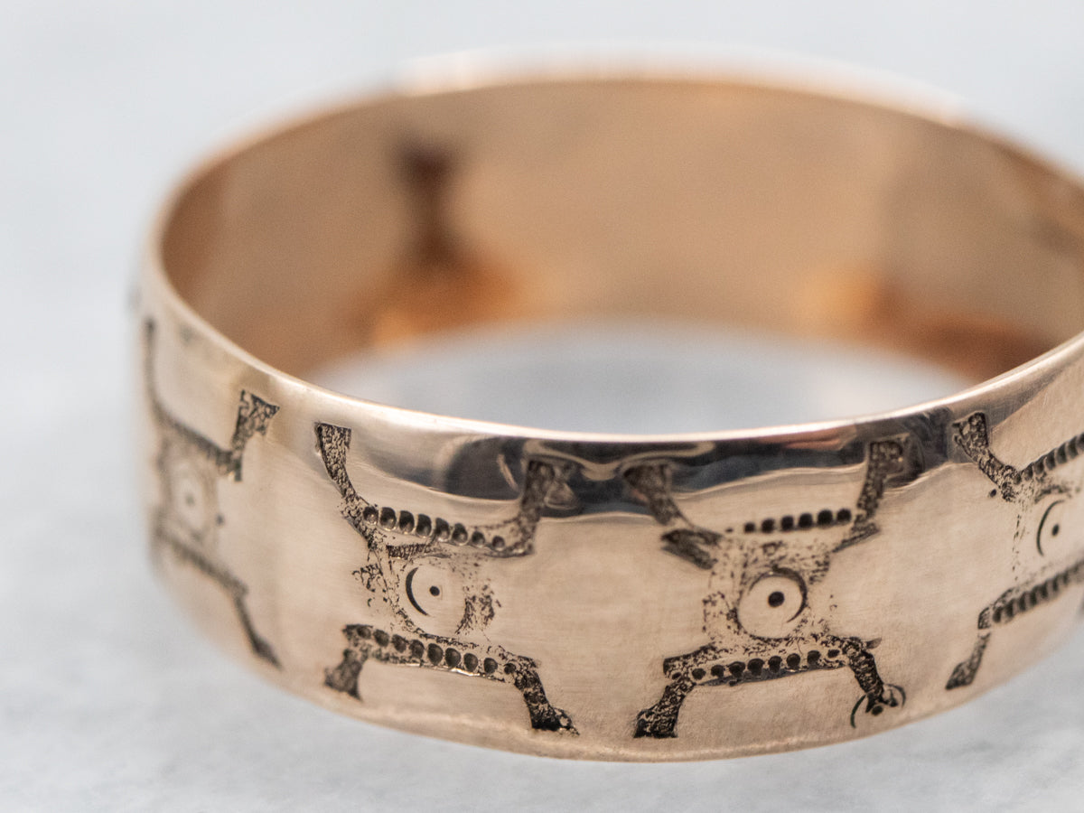 Antique Rose Gold Cigar Band