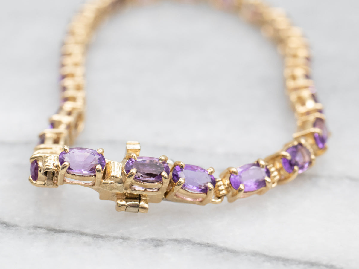 Amethyst Tennis Bracelet