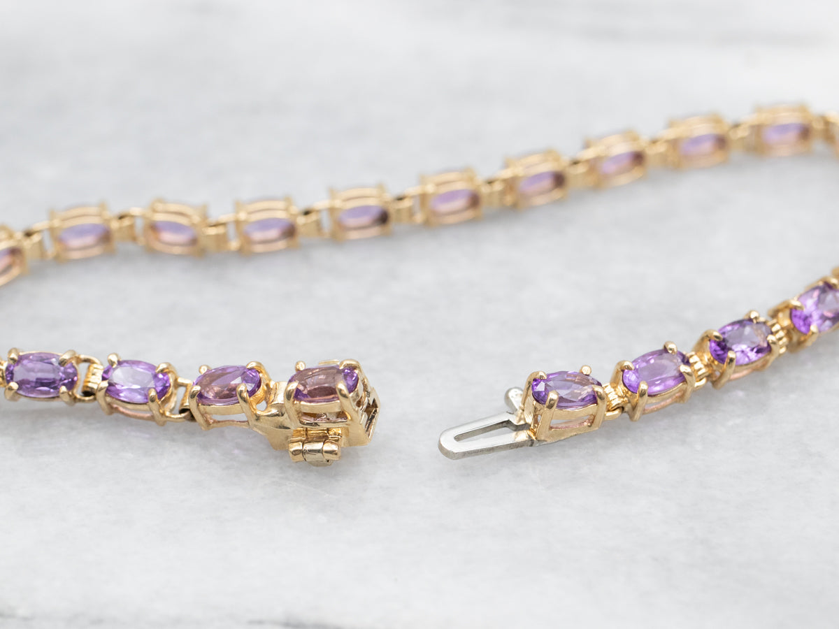 Amethyst Tennis Bracelet