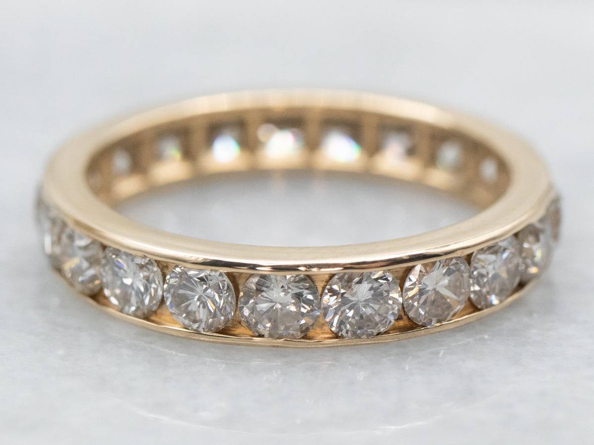 Channel Set Diamond Eternity Band