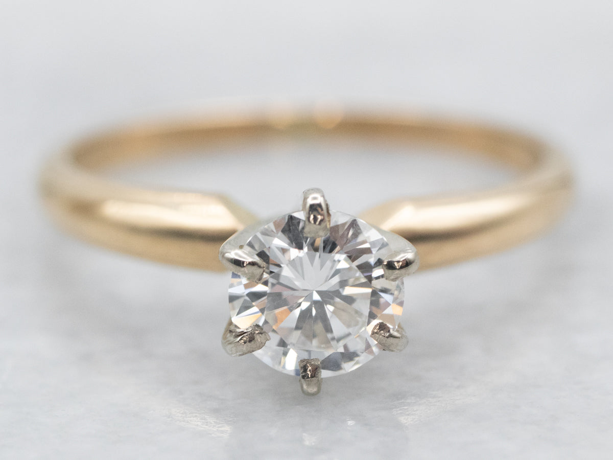 Timeless Diamond Solitaire Engagement Ring