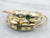 Green Gold Multi Color Sapphire Hoop Earrings
