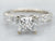 Modern GSI Certified Diamond Engagement Ring with Diamond Accents