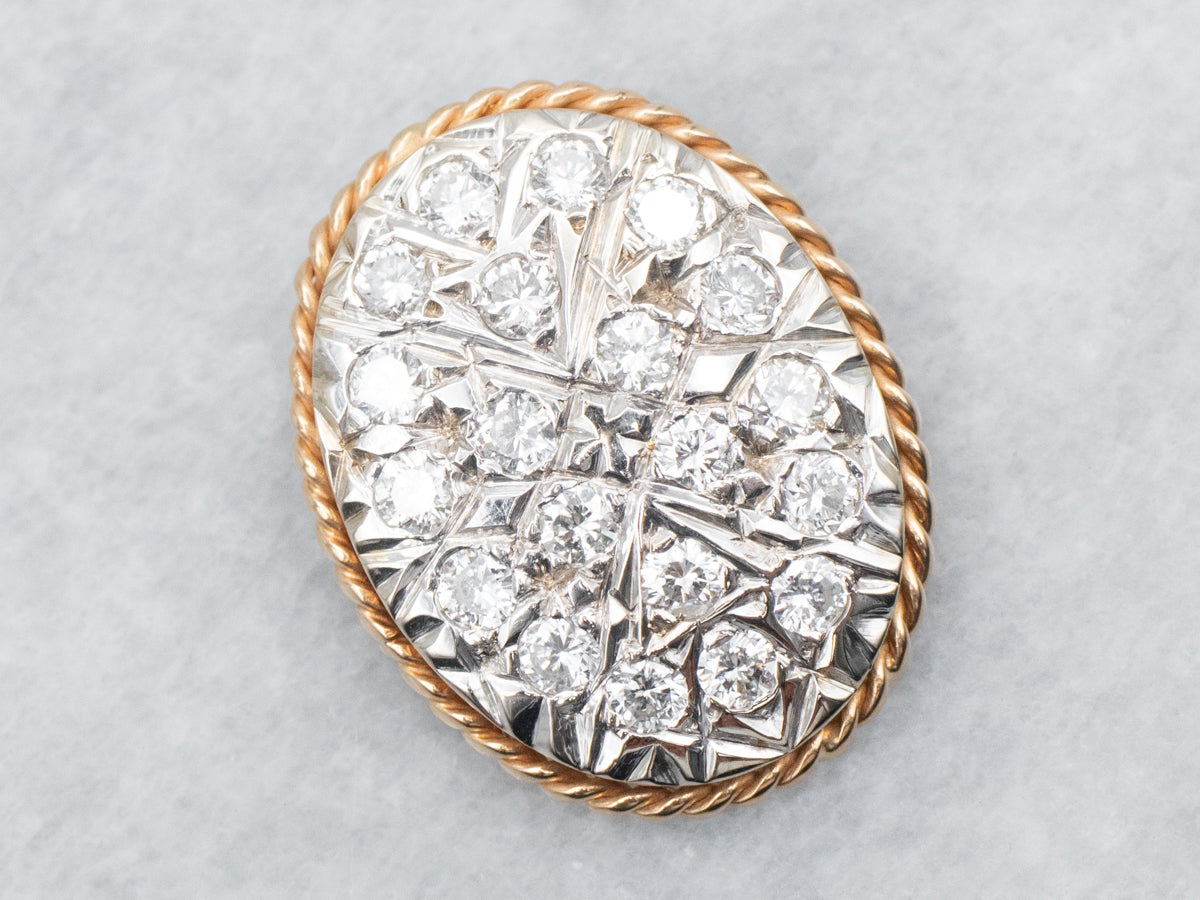 Brilliant Diamond Cluster Pendant