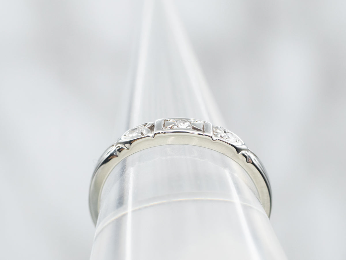 White Gold Diamond Wedding Band