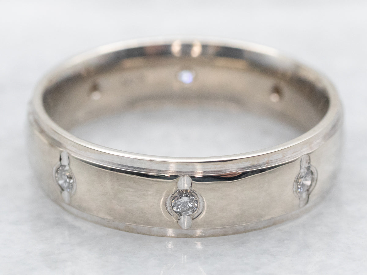 White Gold Diamond Wedding Band