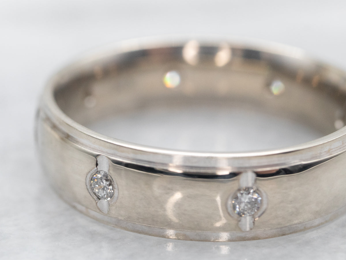 White Gold Diamond Wedding Band