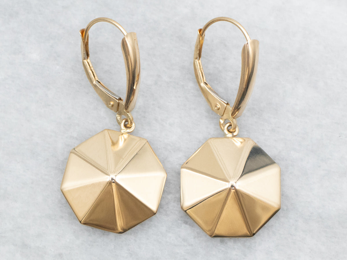 Octagonal Drop Earrings