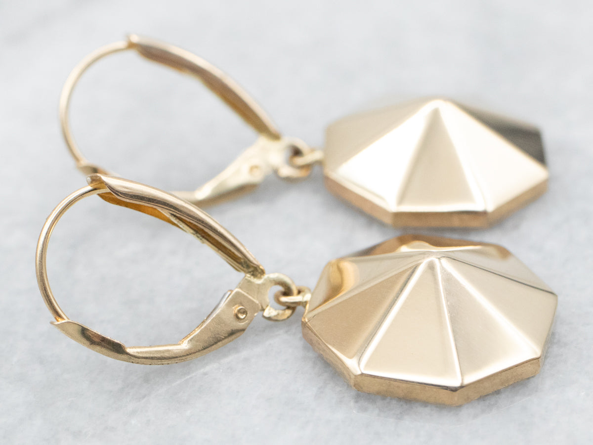 Octagonal Drop Earrings