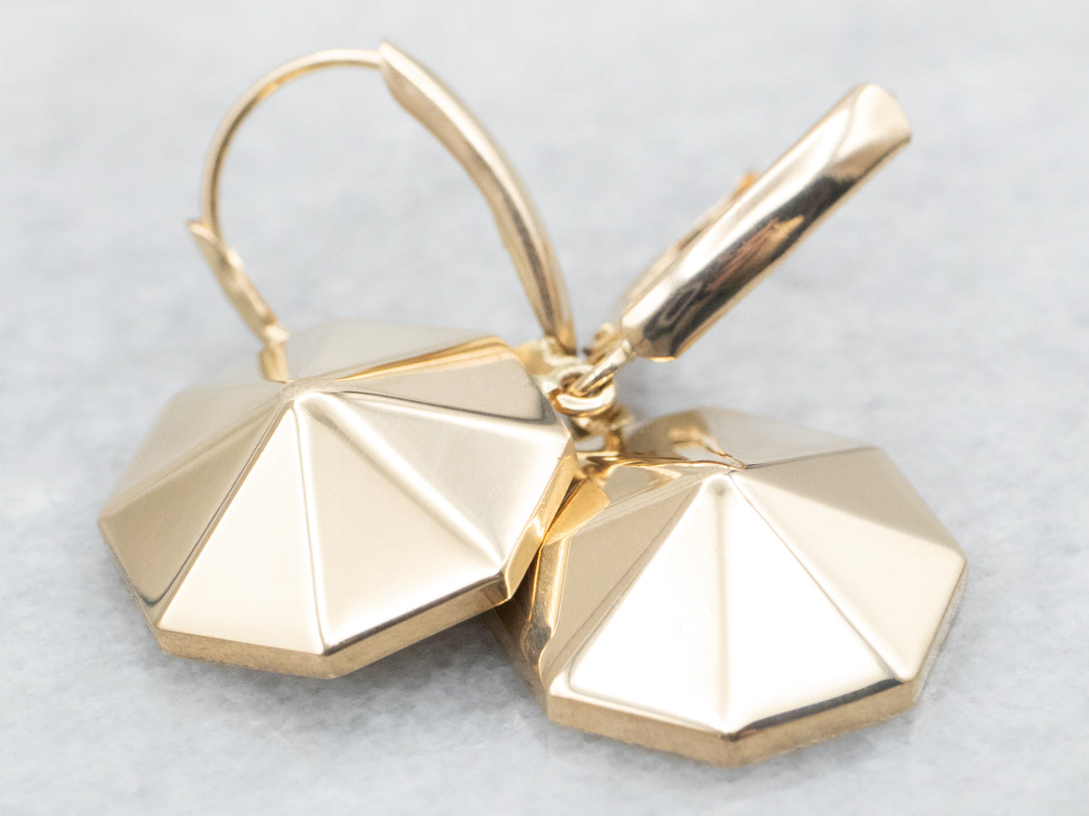 Octagonal Drop Earrings