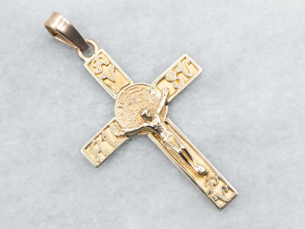 Gold Crucifix Pendant