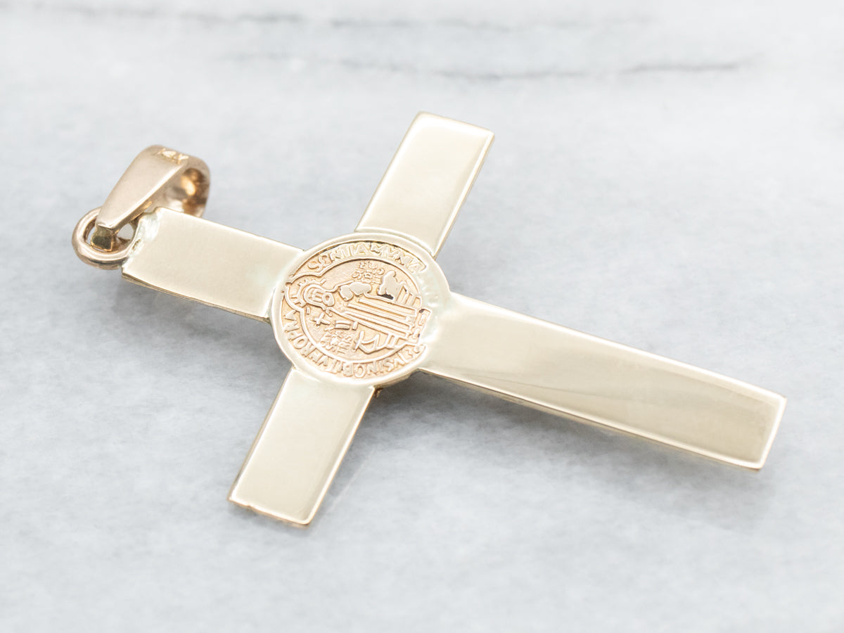 Gold Crucifix Pendant