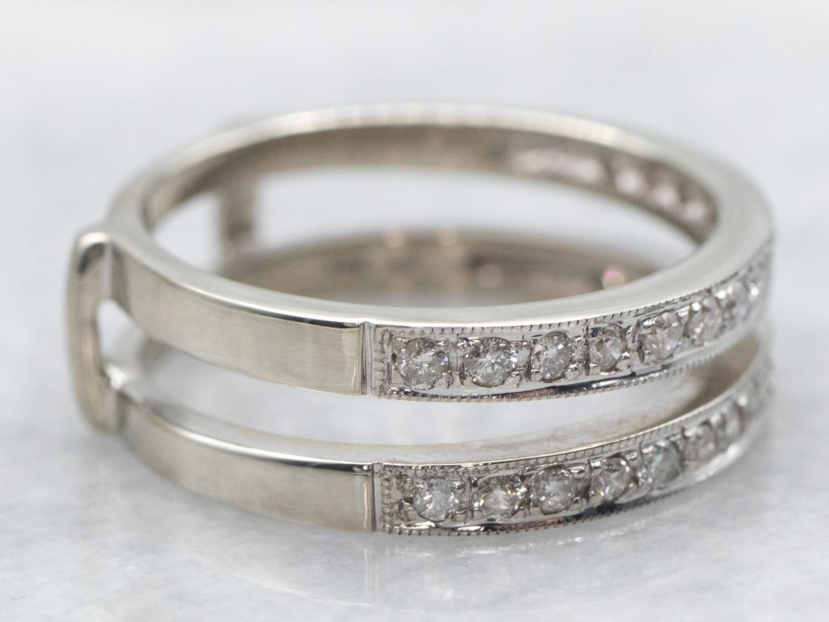 White Gold Diamond Enhancer Band