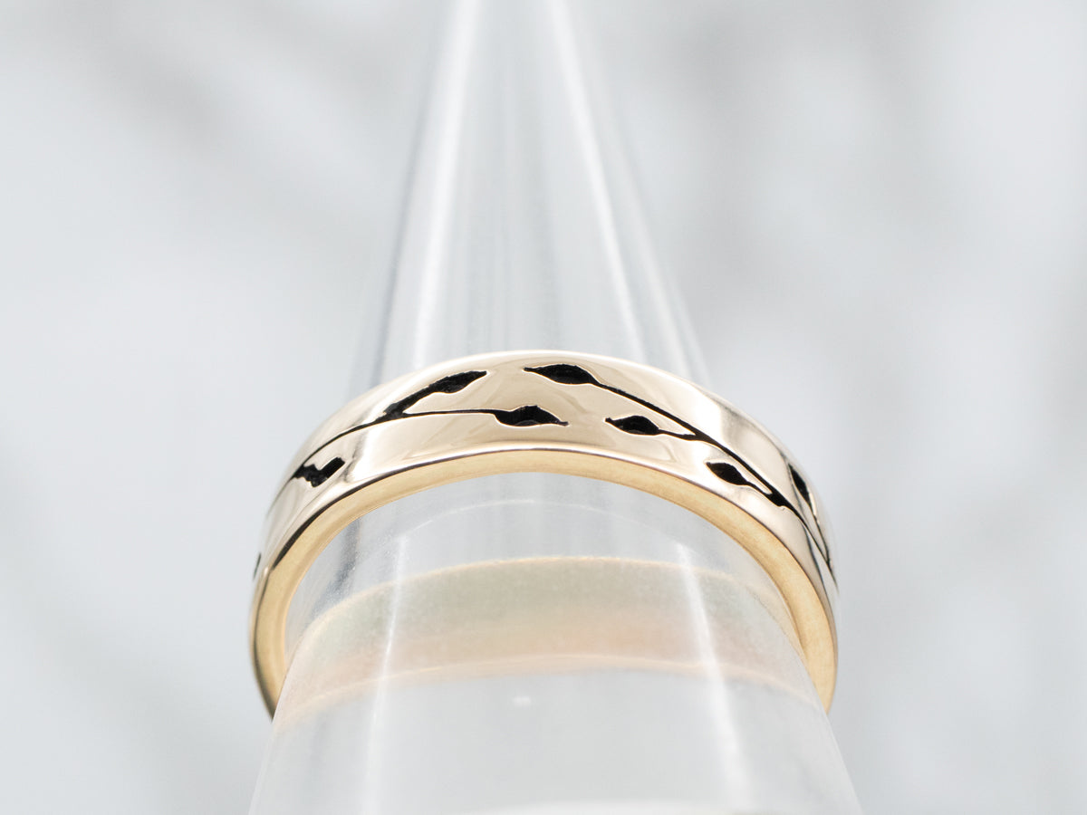 Gold Branch Pattern Band