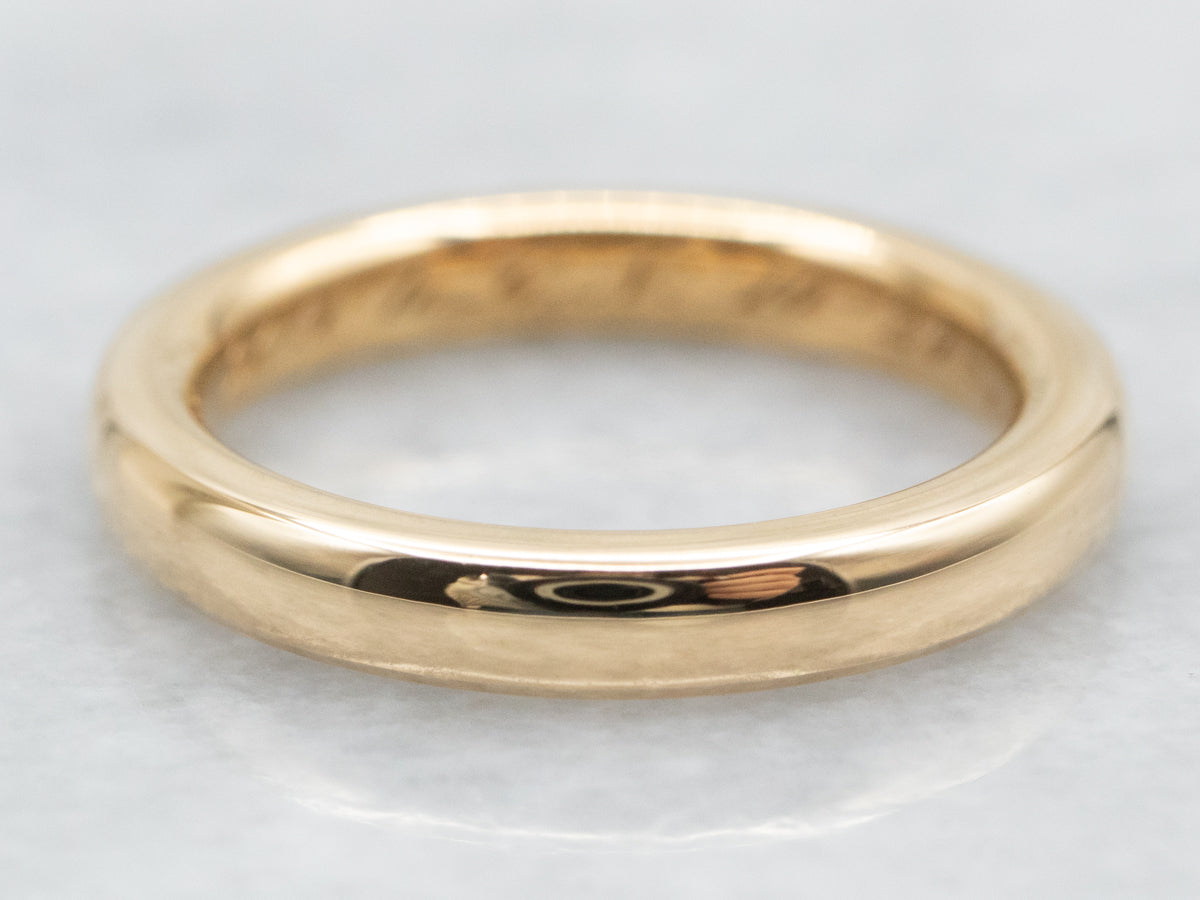 Heavy Gold Wedding Band