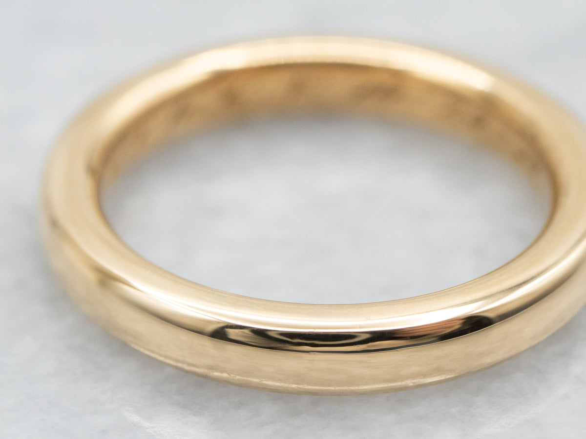 Heavy Gold Wedding Band