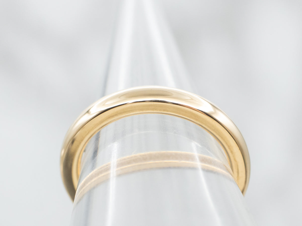 Heavy Gold Wedding Band