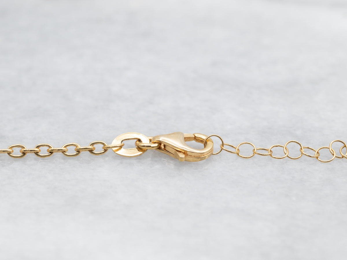 Adjustable Fringe Necklace with Lobster Clasp