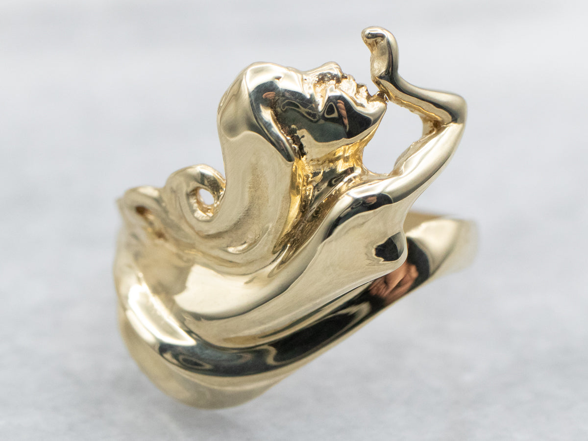 Etherial Female Figure Ring