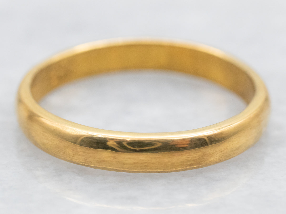 High 23-Karat Gold Wedding Band