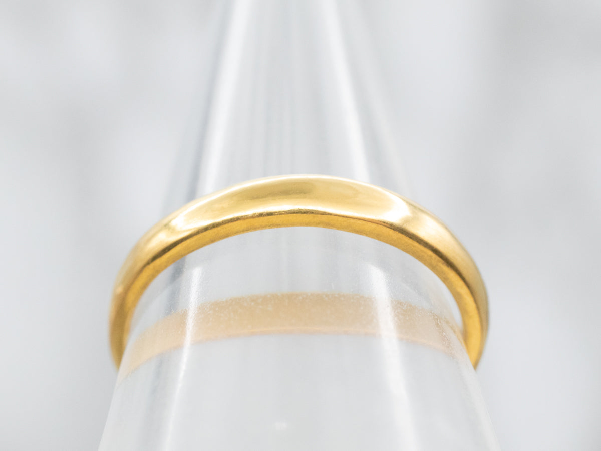 High 23-Karat Gold Wedding Band