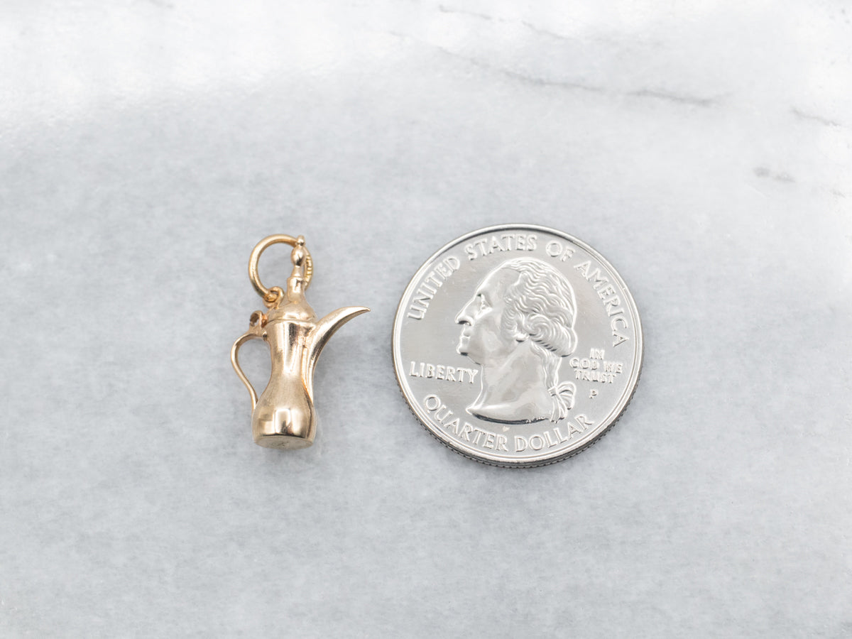 Yellow Gold Pitcher Charm