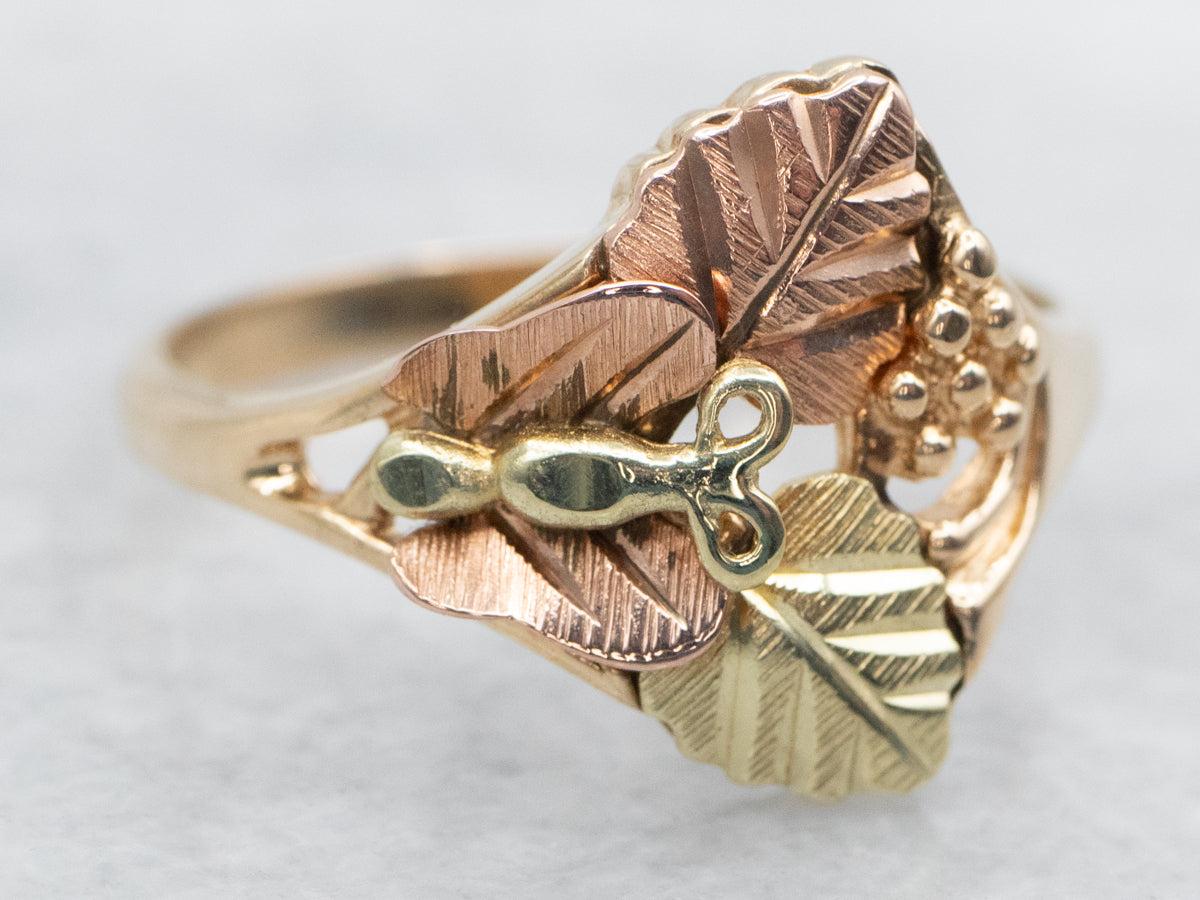 Antique black hills gold rings store
