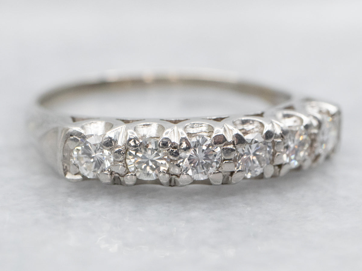 White Gold Diamond Wedding Band