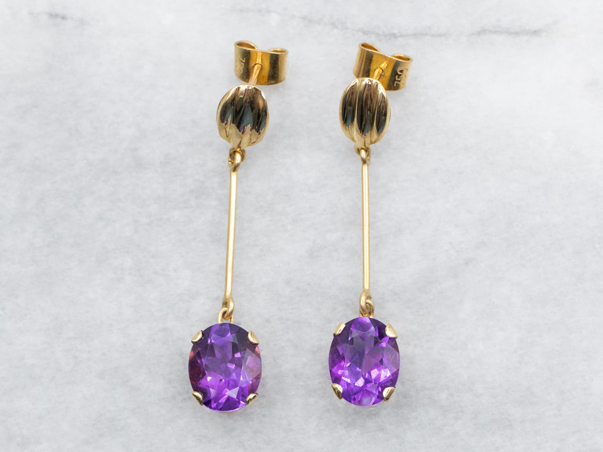 Amethyst Drop Earrings