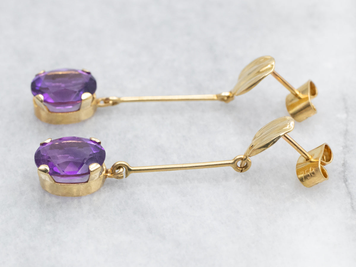 Amethyst Drop Earrings