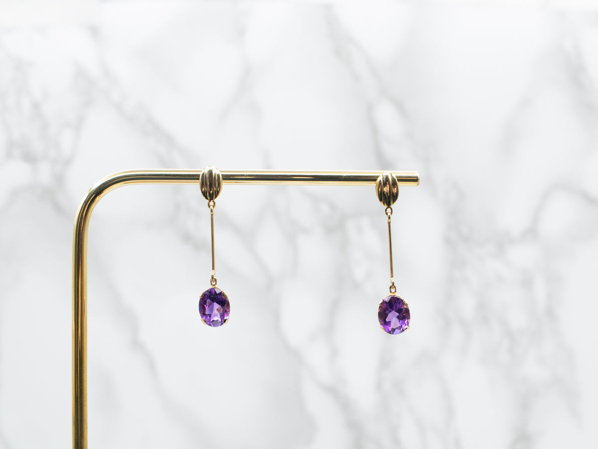 Amethyst Drop Earrings