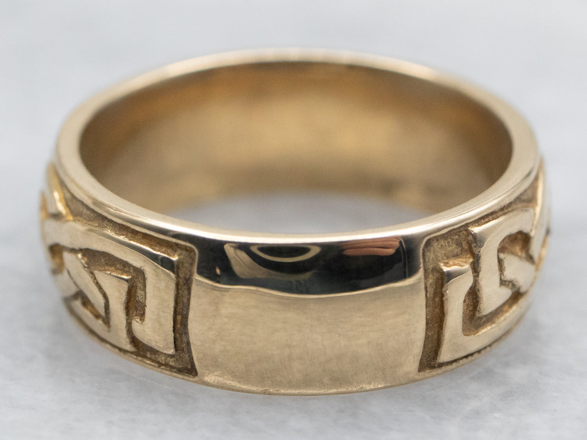 Gold Celtic Knot Wedding Band