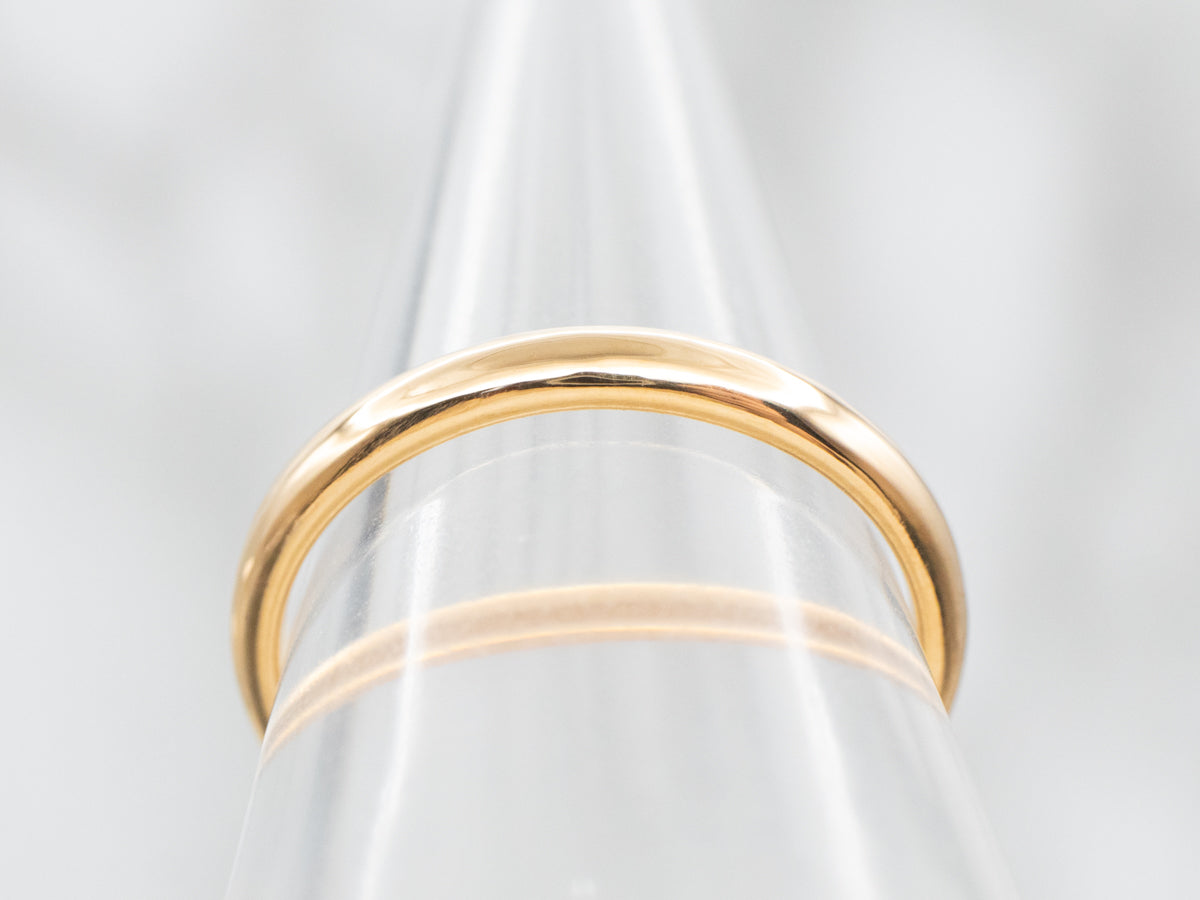 High 22-Karat Yellow Gold Band