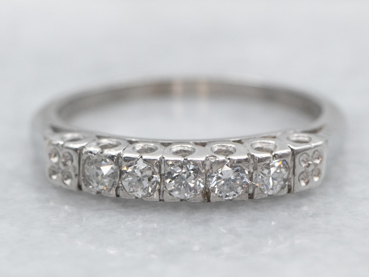 Platinum Diamond Wedding Band