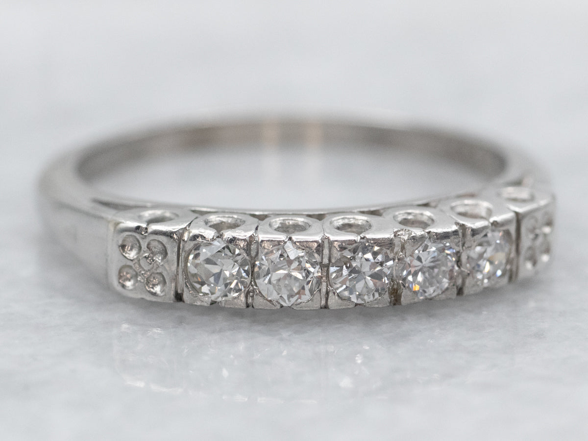 Platinum Diamond Wedding Band