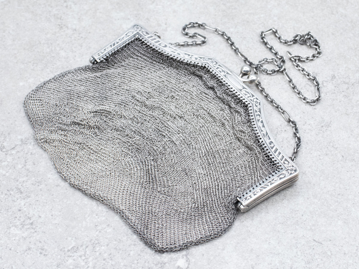 Silver order Mesh Purse