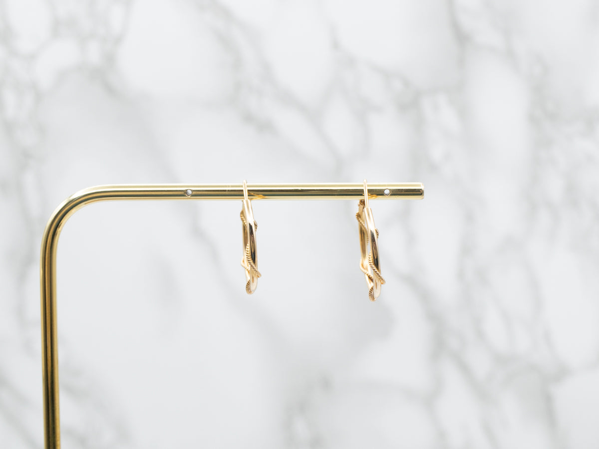 Twisted 18-Karat Gold Hoop Earrings