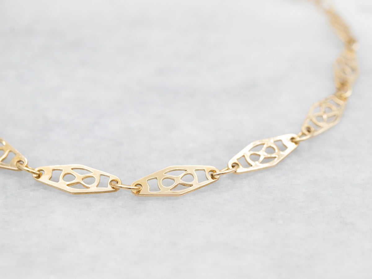 Lovely Filigree Link Bracelet