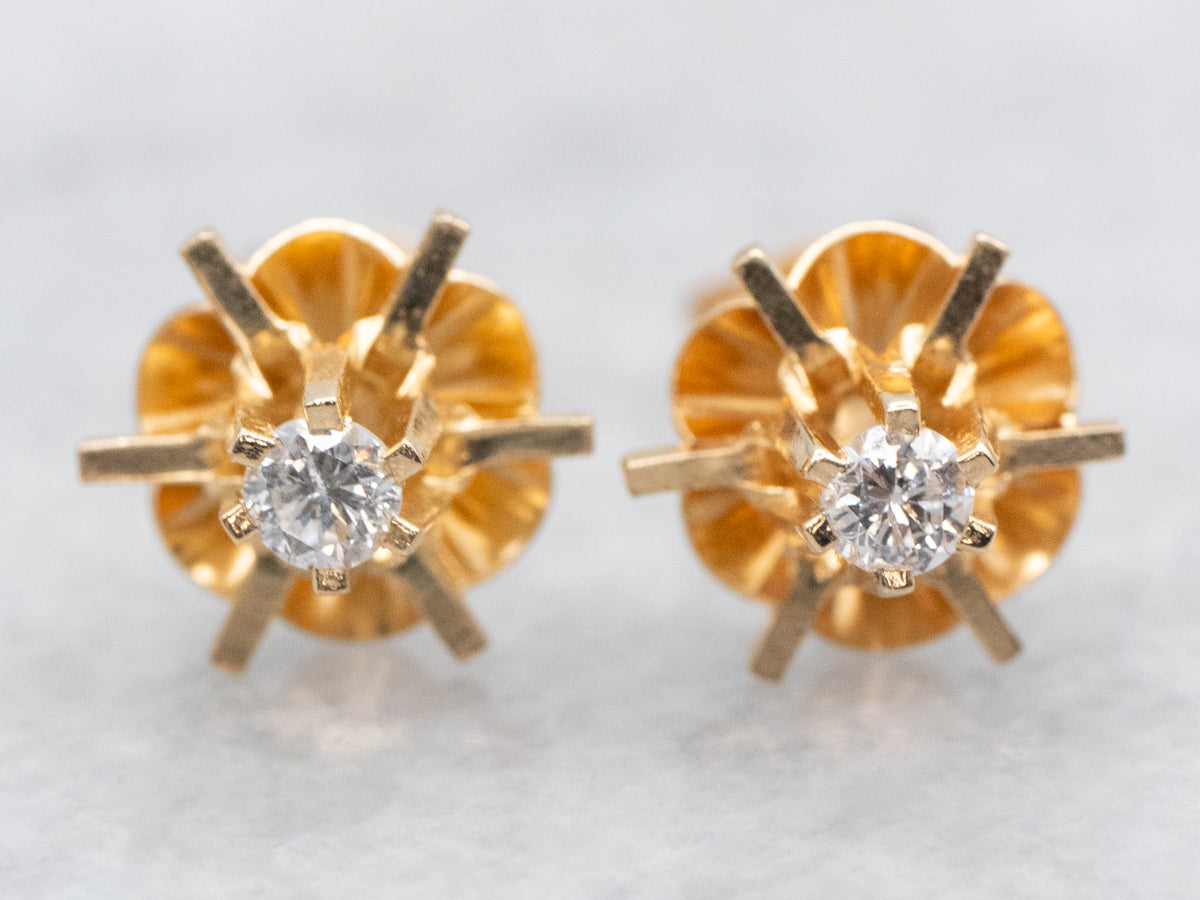 Buttercup setting earrings online