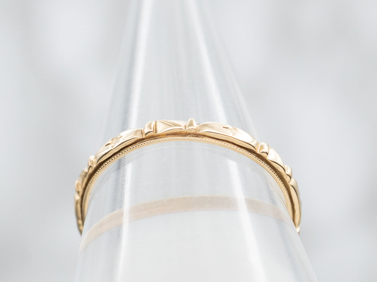 Patterned Wedding Band