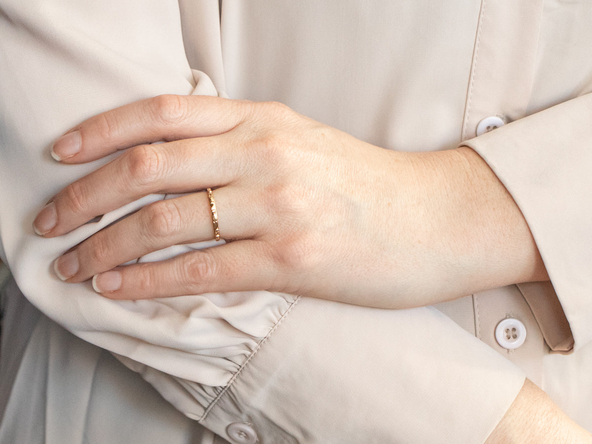 Patterned Wedding Band